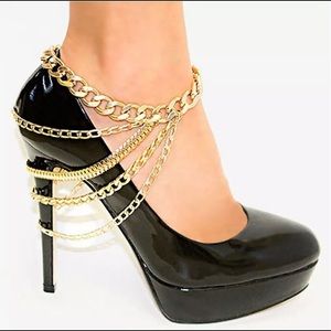 Chain Shoes 👠 Layered Anklet